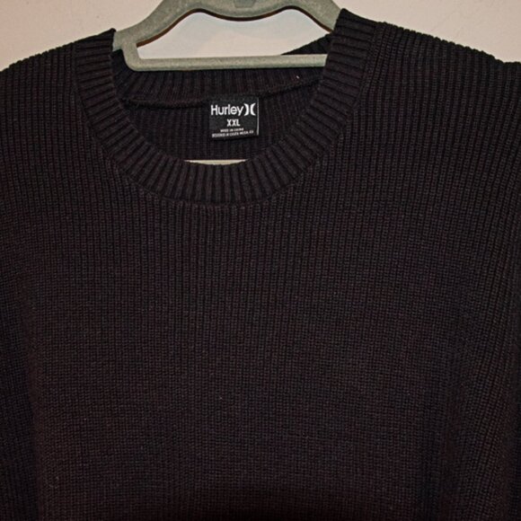 Mens Hurley 100% Cotton Crew Neck Sweater Dark blue XXL - Picture 4 of 4